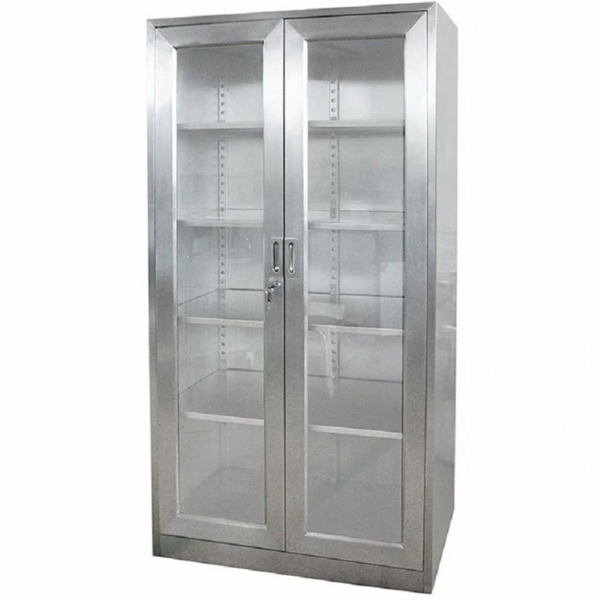 Polished Wooden Medical Cabinet