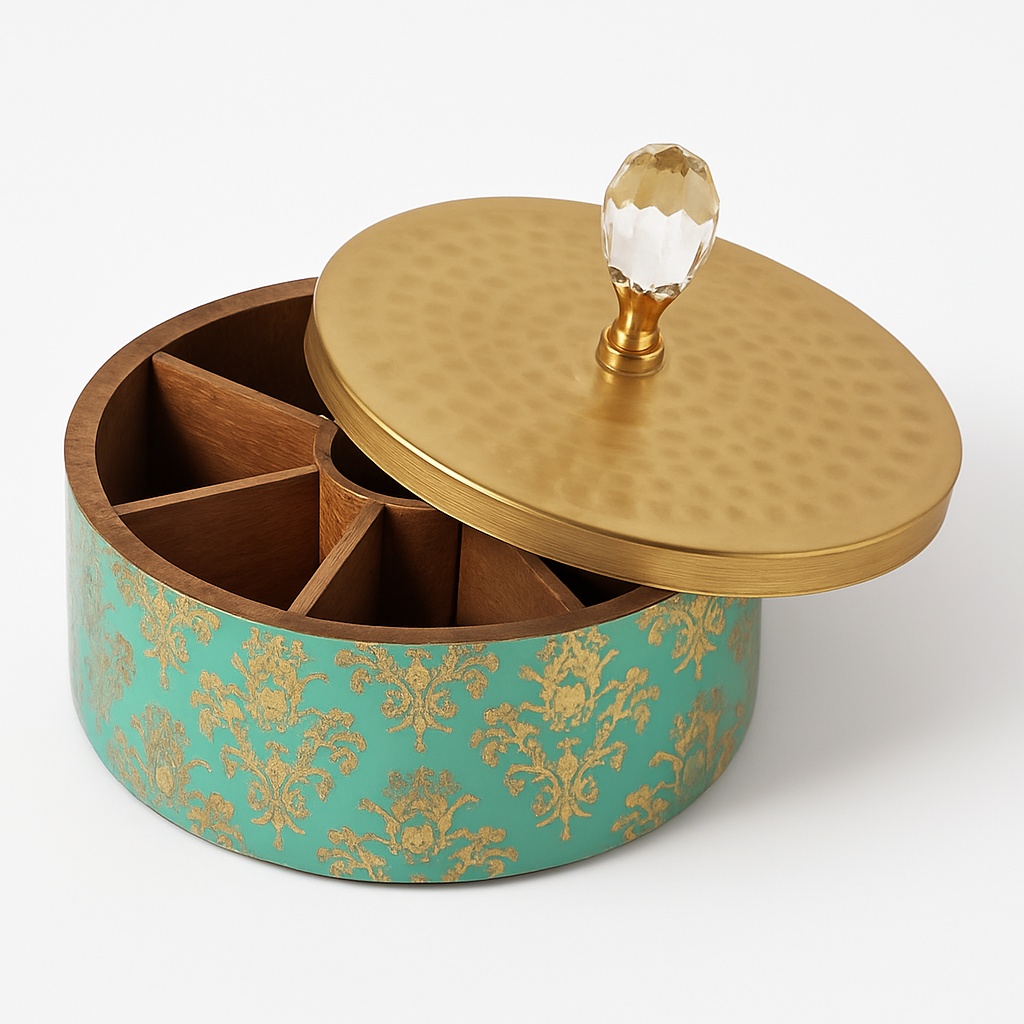 Wooden Spice Box with 7 Containers