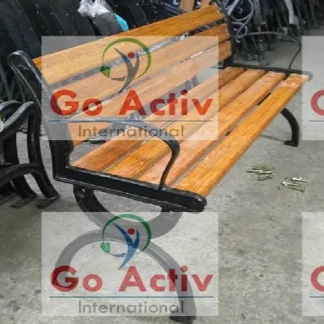 WPC Outdoor Park Bench with Armrests