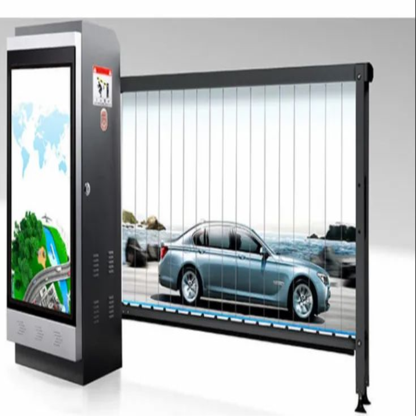 Yellow Advertisement Mild Steel Boom Barrier