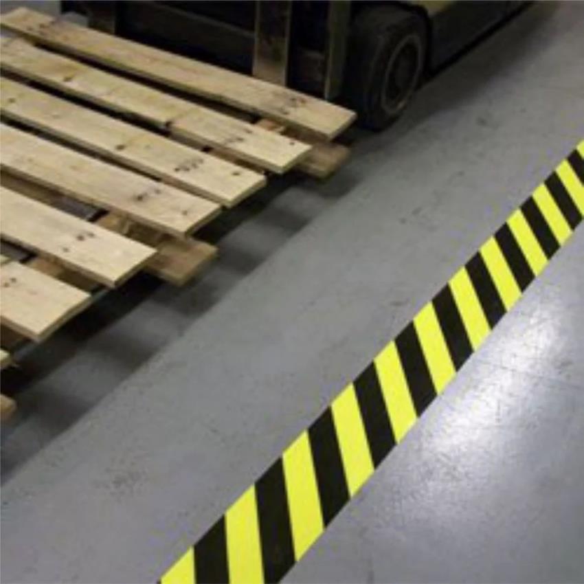 Yellow Black Barricade Tape