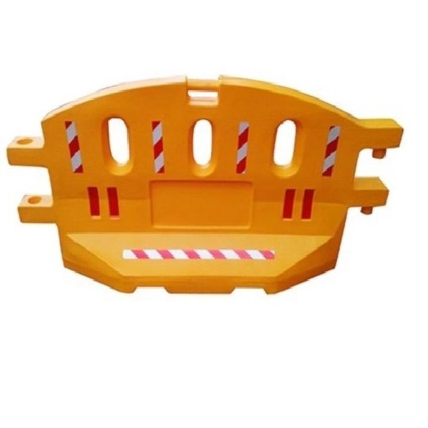 Yellow Plastic Traffic Barrier - 2 M