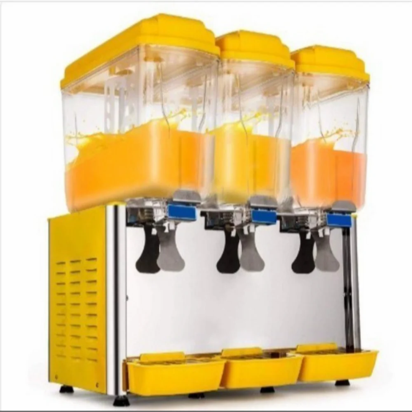 Yellow Commercial Soda Machine