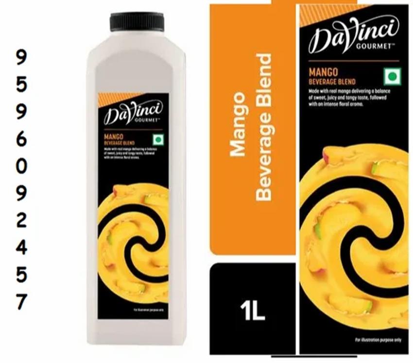 Yellow DAVINCI MANGO BEVERAGE BLEND 1L
