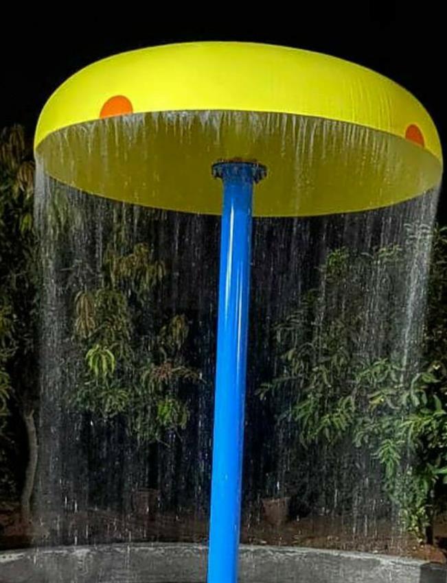 Yellow FRP Mushroom Canopy