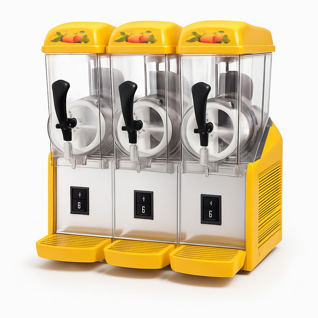 Yellow Slush Ice Dispenser Machine