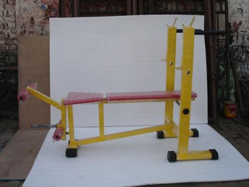 Yellow Mild Steel Multi Purpose Bench