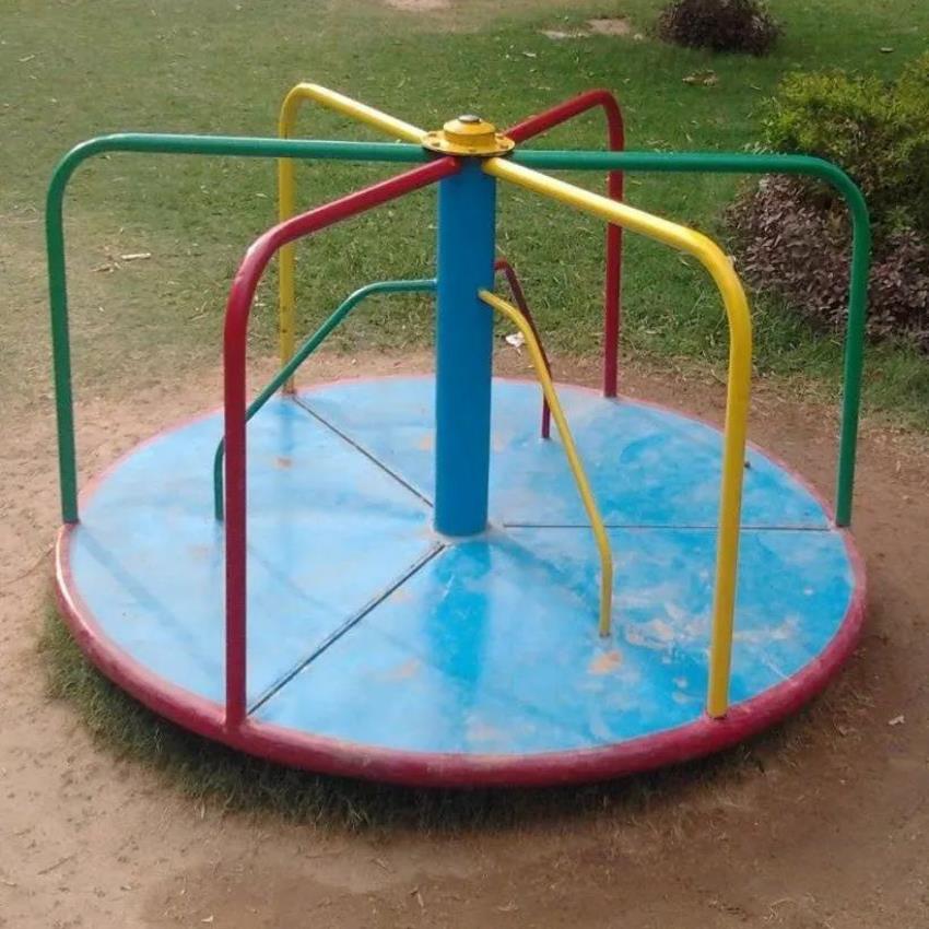 Yellow Outdoor Fitness Equipment