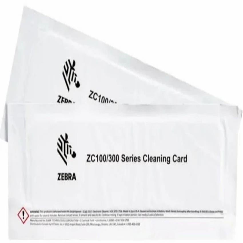 ZEBRA ZC300 Cleaning Card Pack