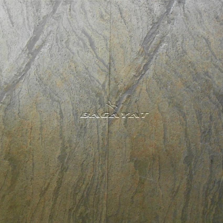 Green Slate Veneer Wall Tile, 1x1 Ft