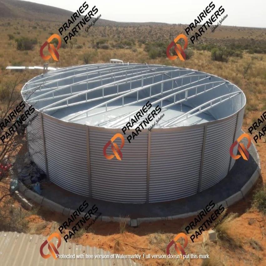 Zinc Aluminum Steel Storage Tank, 15000 L
