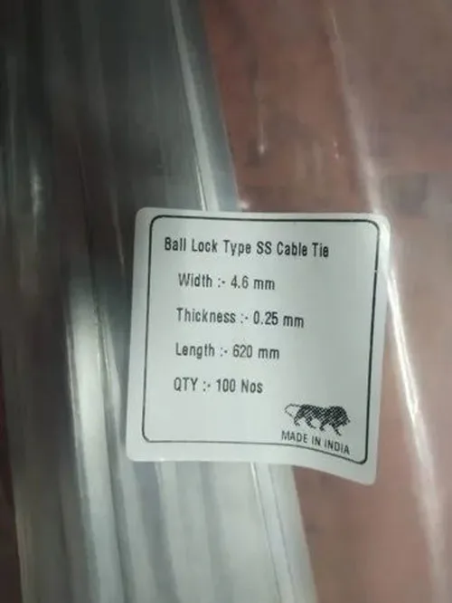 100MM Metal Cable Tie 4.6MM Width