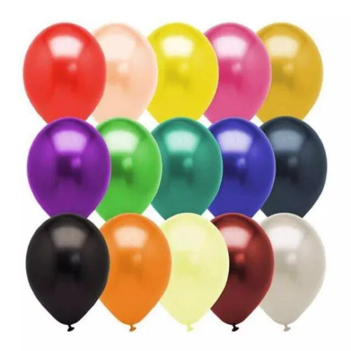 1.6gm Metallic Latex Balloons