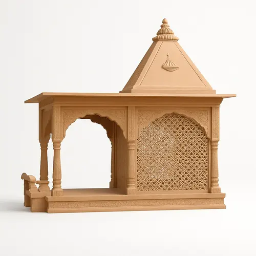 18ft Brown Pink Sandstone Temple