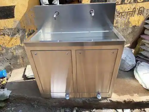 2 Bay Silver Surgical Scrub Station