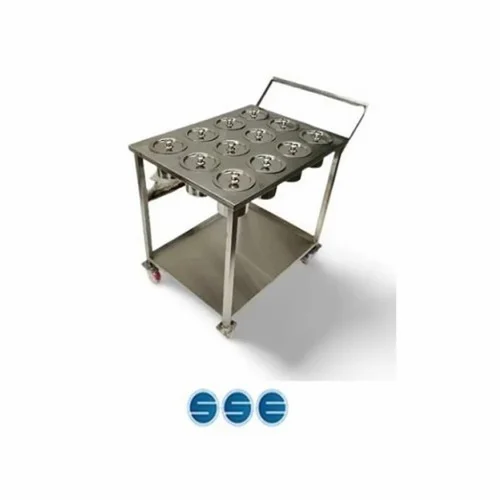 2 Shelf Stainless Steel Kitchen Cart