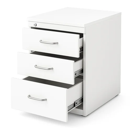 3 Drawer Wooden Office Pedestal