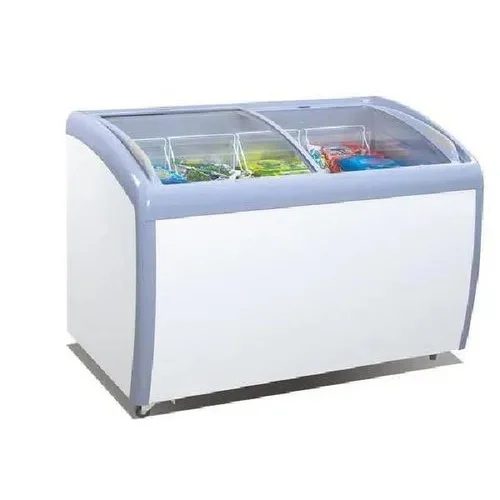 300L Double Door Glass Top Freezer