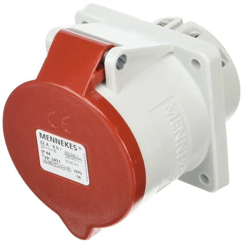 32A 5 Pin Panel Mount Connector IP-44, 230v