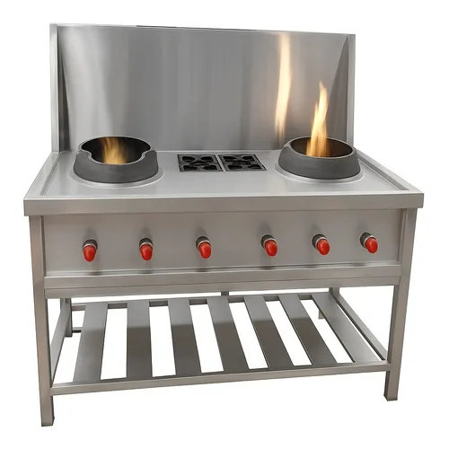 4 LPG Chinese Burner Range, Commercial