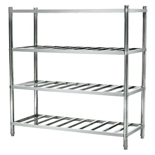 4' Silver SS 304 Storage Rack, 1200x450x1500