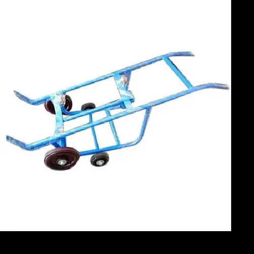 4-Wheel Mild Steel Drum Trolley, 400-600kg Capacity