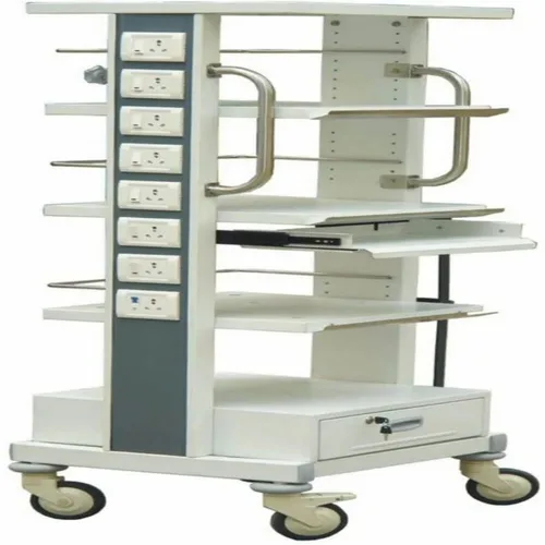 5-Shelf Monitor Transport Trolley
