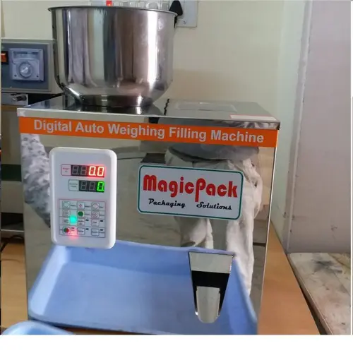 50Hz Automatic Particle Filling Machine, 220V, 2-200 Gms Capacity