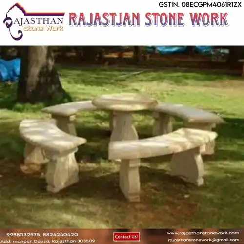 5ft Sandstone Garden Seating Bench