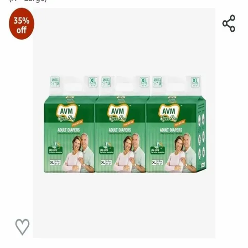 Adult Briefs Super Dry Diapers - XL Tape Style