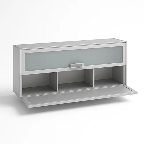 Aluminium Profile Glass Kitchen Cabinet Door