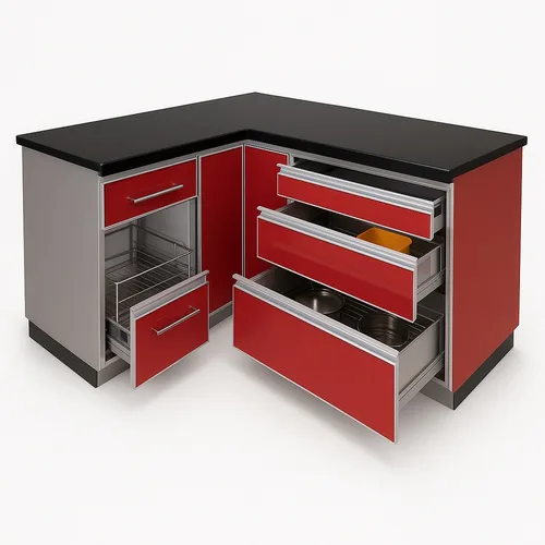 Aluminum Modular Kitchen Drawer
