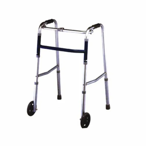 Aluminum Movable Walker - Silver/Bronze