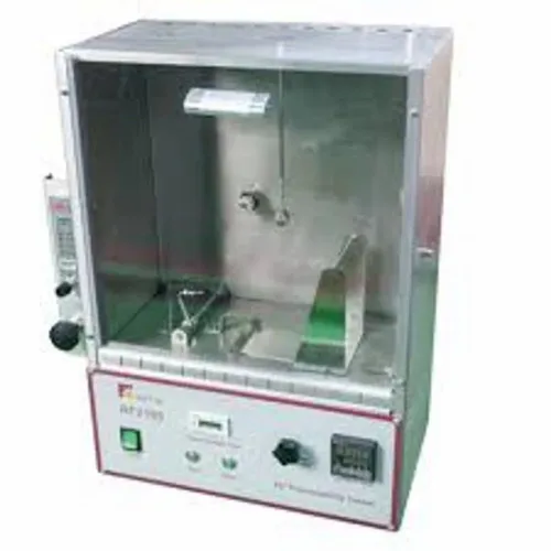 Analog Blue Textile Flammability Testing Machine