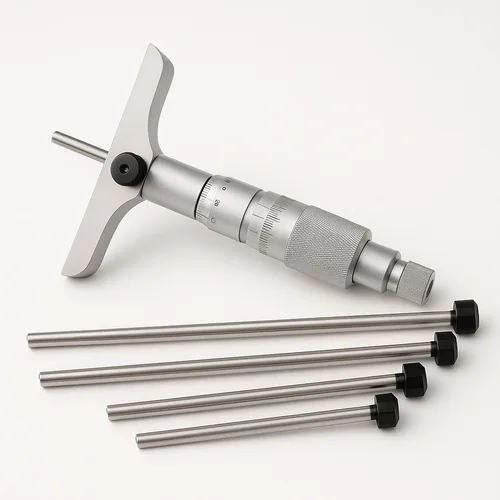 Analog Depth Micrometer 0-300 mm Calibration