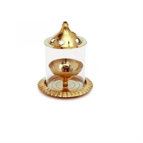 Antique QTH Brass Pooja Lamp