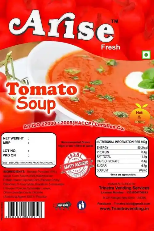 Arise Tomato Soup Mix 1kg Packet