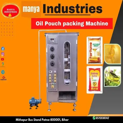 Automated Oil Pouch Packaging Machine