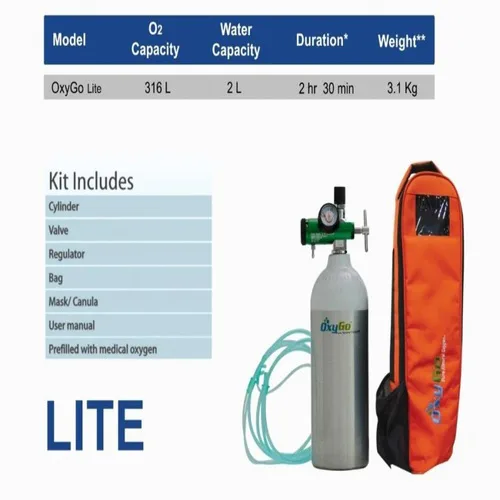 B-Type 10 Litre Oxygo Oxygen Cylinder