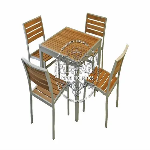 Black Industrial Table Chair Set