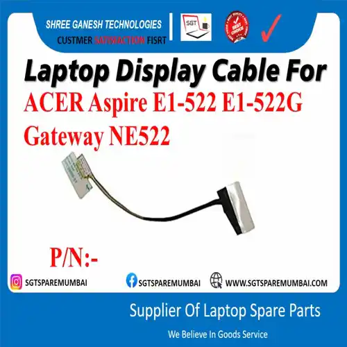 Black Laptop Display Cable for ACER Aspire E1-522