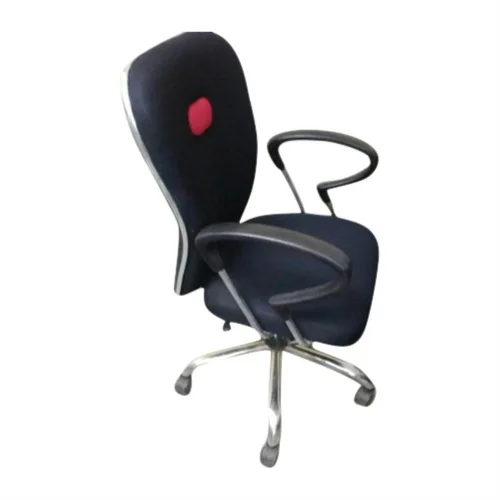 Black Mid-Back Rotating Office Seat
