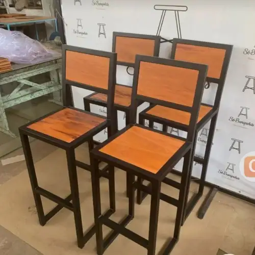 Black Mild Steel Frame Chair