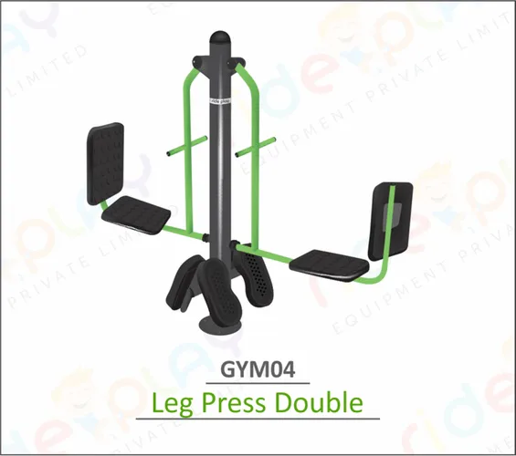Black Outdoor Double Sided Leg Press