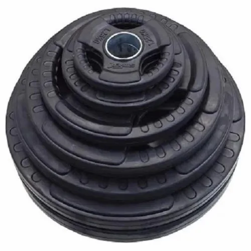 Black Rubber Iron Weight Plate