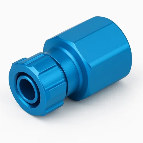 Blue Aluminium ACK 3/8 Connector