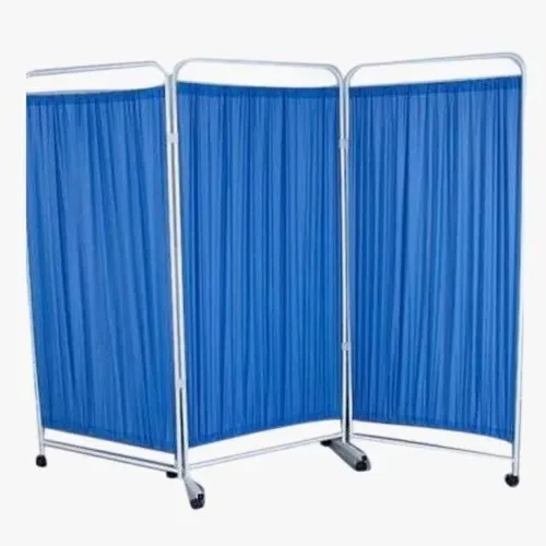 Blue Medical Folding Screen