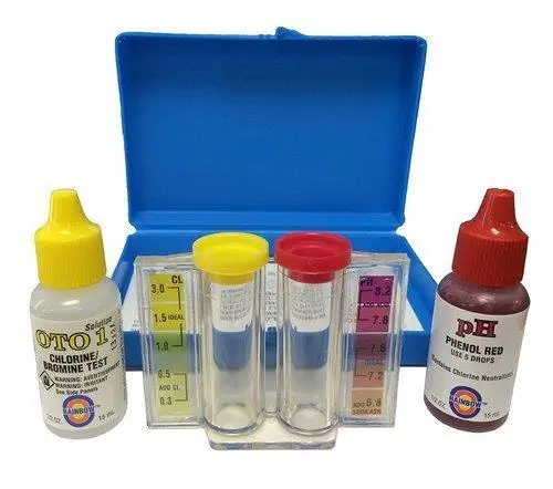 Blue Plastic Swimming Pool Test Kit, 250 Ml
