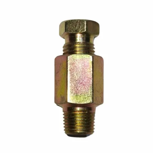 BRASS Golden Yellow Lubrication Male Connector