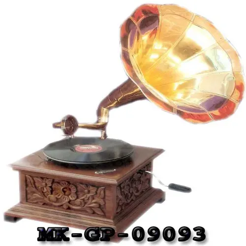 Brass MDF Gramophone